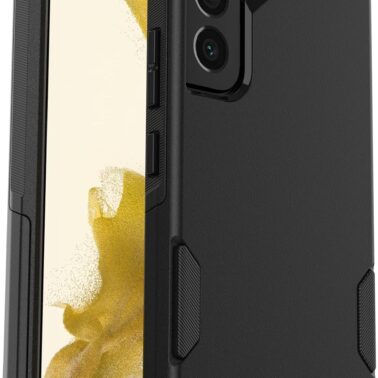 OtterBox Galaxy S22 Commuter Series Case - Black, Slim & Tough, Pocket-Friendly, with Port Protection