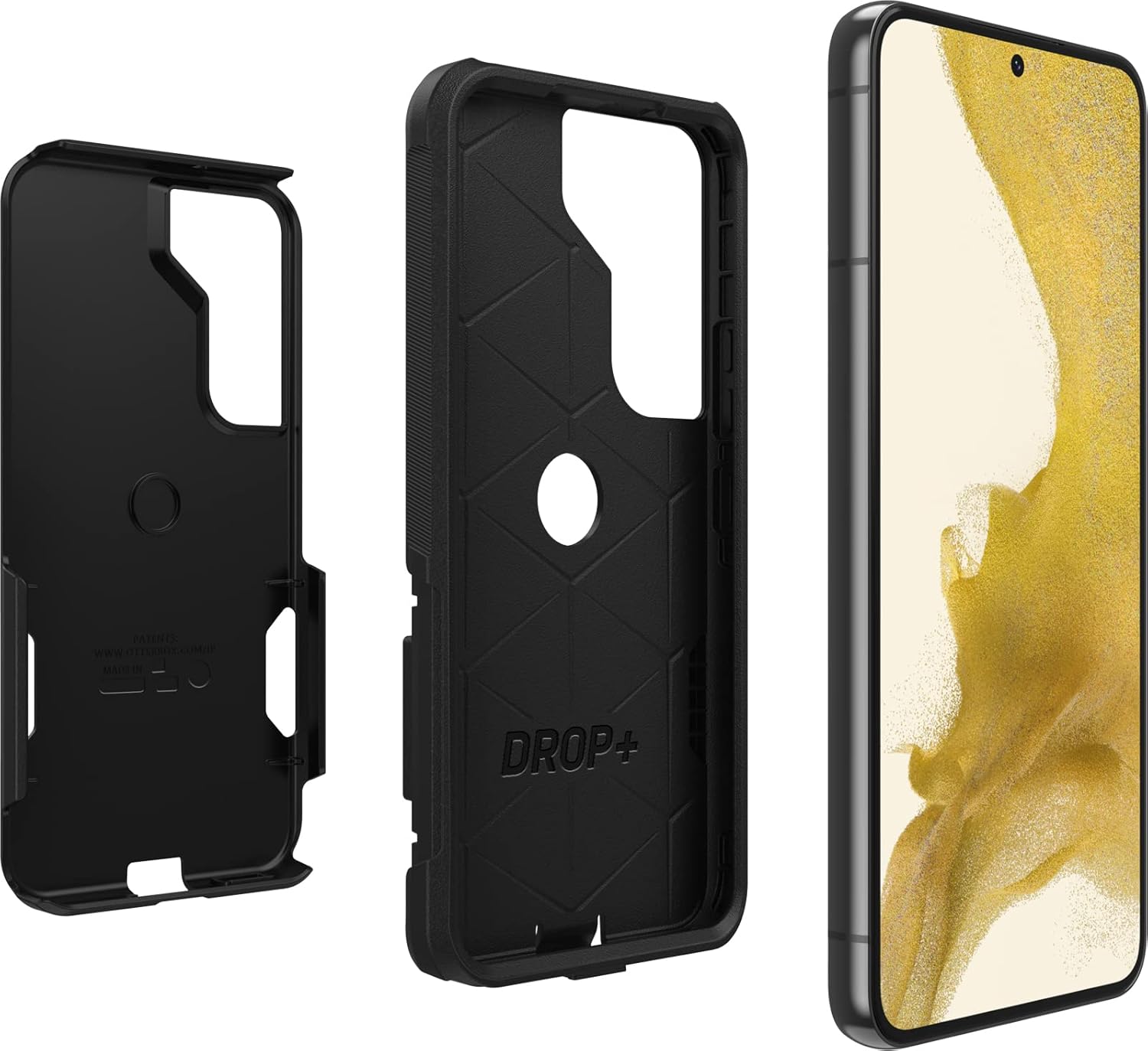 OtterBox Galaxy S22 Commuter Series Case - Black, Slim & Tough, Pocket-Friendly, with Port Protection - Image 7
